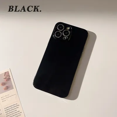 Neutral Simple Solid Color TPU Soft Shell Apple Phone Case