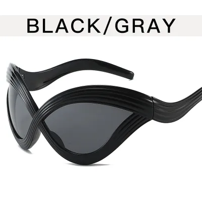 Women Fashion Exaggerated Streamlined Cat Eye Sunglasses