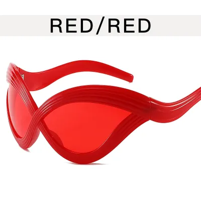 Women Fashion Exaggerated Streamlined Cat Eye Sunglasses