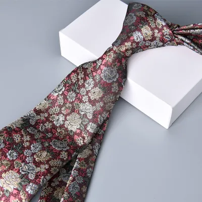 Men Simple High Density Jacquard Arrow Business Tie
