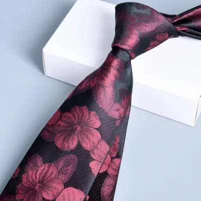 Men Simple High Density Jacquard Arrow Business Tie