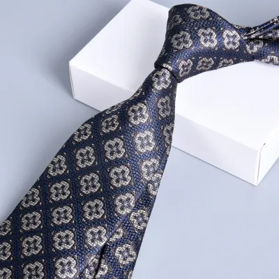 Men Simple High Density Jacquard Arrow Business Tie