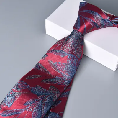 Men Simple High Density Jacquard Arrow Business Tie