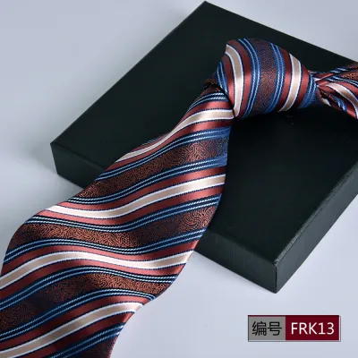 Men Fashion Stripe Jacquard Business Necktie