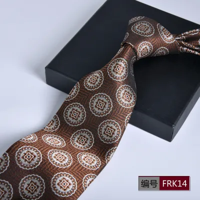 Men Fashion Stripe Jacquard Business Necktie