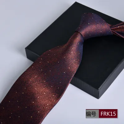 Men Fashion Stripe Jacquard Business Necktie