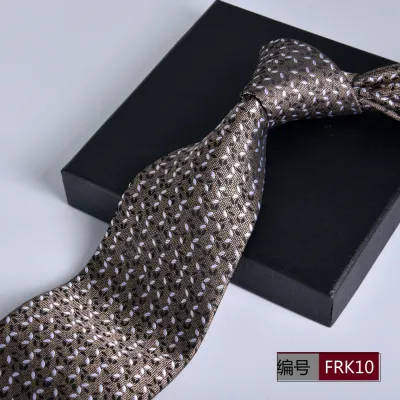 Men Fashion Stripe Jacquard Business Necktie