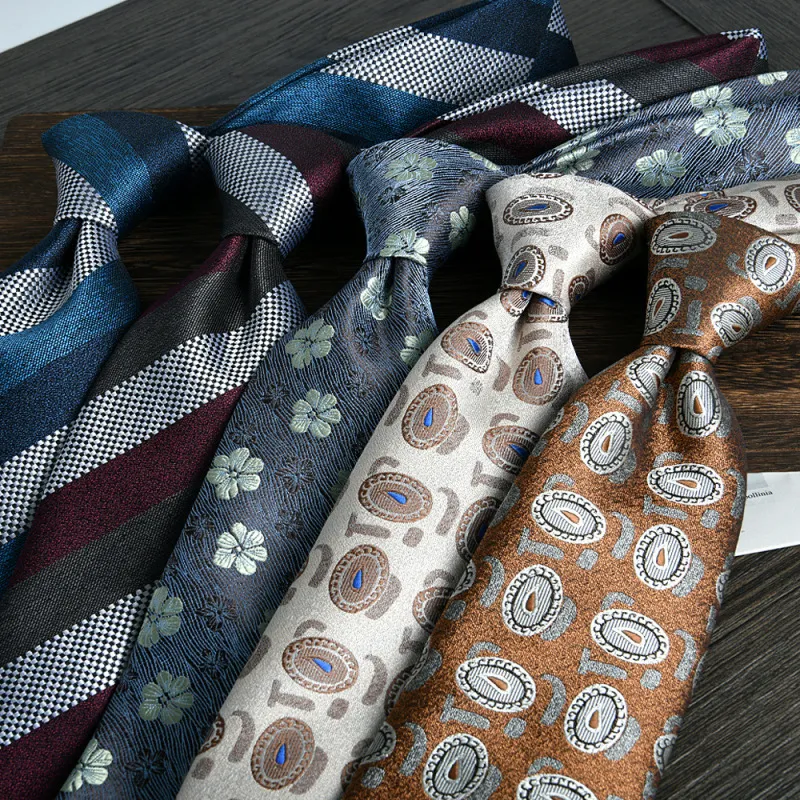 Men's Fashion Stripe Jacquard Business Tie