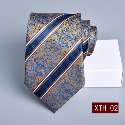Men's Fashion Jacquard Business Tie - Polyester Filament Tiny Flower Necktie