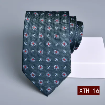 Men's Fashion Jacquard Business Tie - Polyester Filament Tiny Flower Necktie