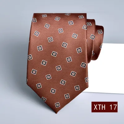 Men's Fashion Jacquard Business Tie - Polyester Filament Tiny Flower Necktie
