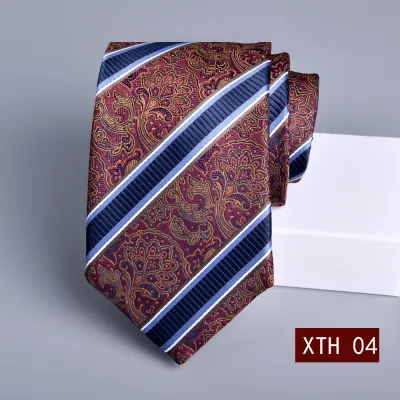 Men's Fashion Jacquard Business Tie - Polyester Filament Tiny Flower Necktie