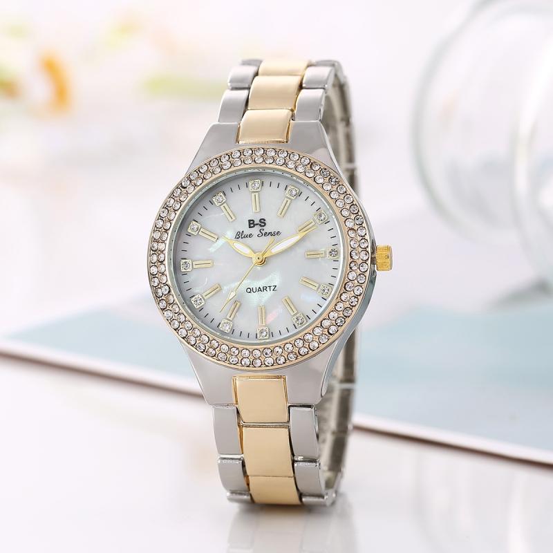 Wholesale Women Fashion Simple Round Dial Rhinestone Quartz Wholesale Women Fashion Simple Round Dial Rhinestone Quartz