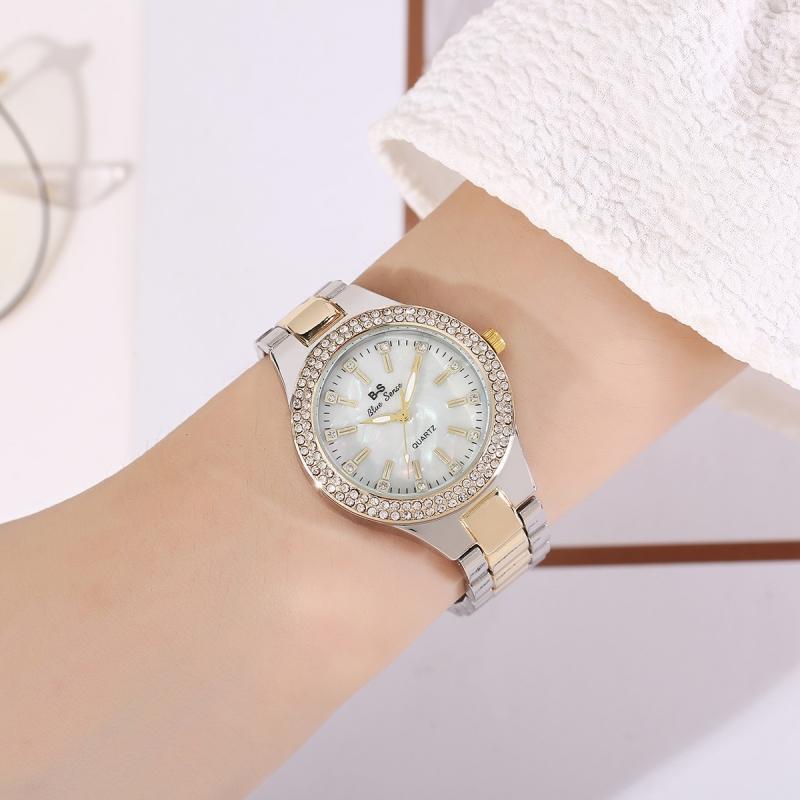 Wholesale Women Fashion Simple Round Dial Rhinestone Quartz Wholesale Women Fashion Simple Round Dial Rhinestone Quartz