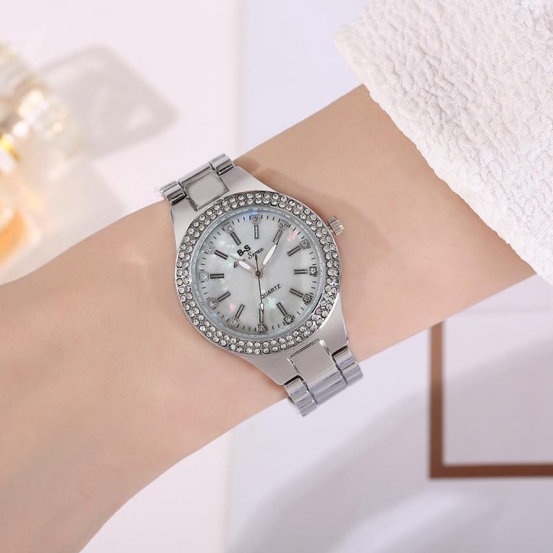 Wholesale Women Fashion Simple Round Dial Rhinestone Quartz Wholesale Women Fashion Simple Round Dial Rhinestone Quartz