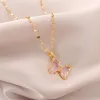 Pink Crystal Butterfly