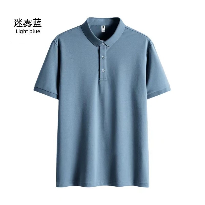 Wholesale Summer Traceless Business Polo Shirt Men Short