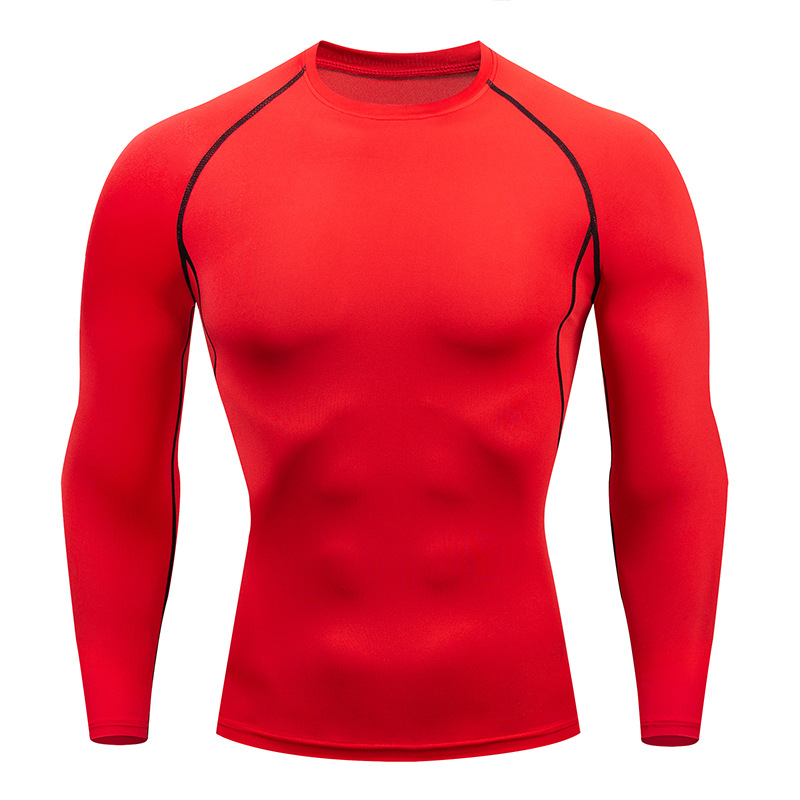 Wholesale Fashion Men Sports Long Sleeve Elastic Tight