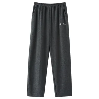 Men Casual Home Wear Pure Cotton Loose Plus Size Pajamas Pants