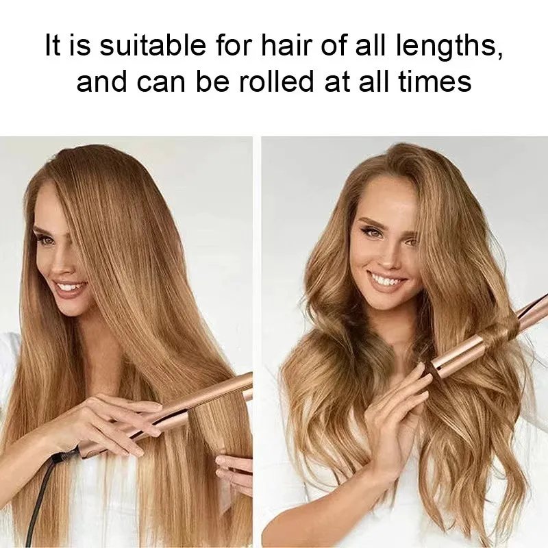Multifunctional Gold Splint Roll Straight Double-Use Modeling Five-Speed Temperature Control Hair Straightener