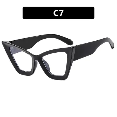 Women Large-Frame Cat-Eye Sunglasses AC Lens PC Frame
