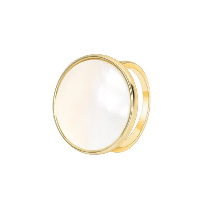 Fashion Designer Simple Retro Shell Round Ring For Women