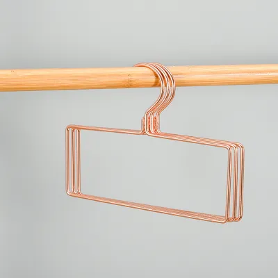 Simple Rose Gold S Hook Scarf Rack Hanger for Home