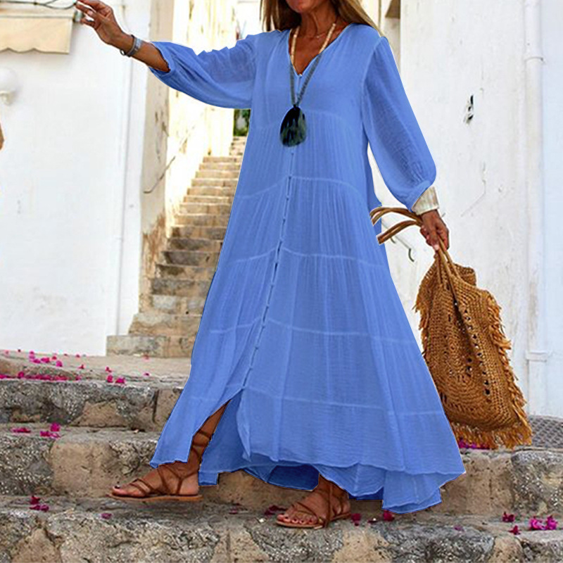 GRACE KARIN Robe De Plage Femme à Bretelles - Robe Vacances Fleurie Élégante