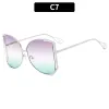 C7-Silver Frame Upper Purple Lower Green