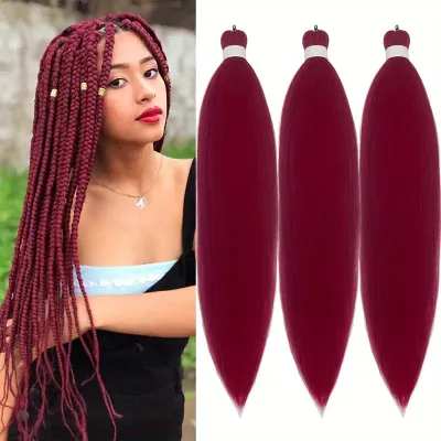 Women Fashion African Braided Wig High Temperature Wire Hair Bundle Not Hot Dye for Any Nude