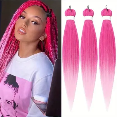 Women Fashion African Braided Wig High Temperature Wire Hair Bundle Not Hot Dye for Any Nude