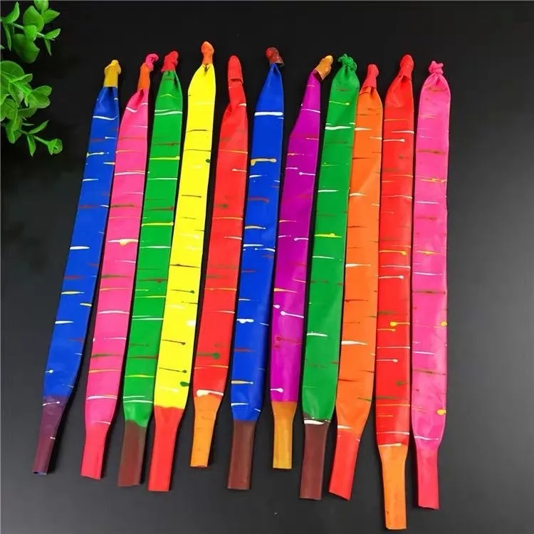 1.3G 1.5G Cartoon Thickened Long Shaped Rocket Balloon Party Decoration 100-Bag