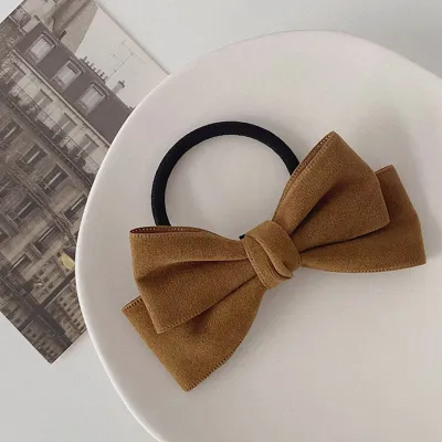 Women Fashion Sweet Winter Bow Hair Rope
