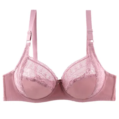 Women Plus Size Lace Sexy Push-Up Bra Full Cup