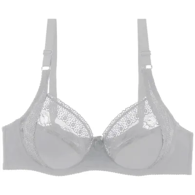 Women Plus Size Lace Sexy Push-Up Bra Full Cup