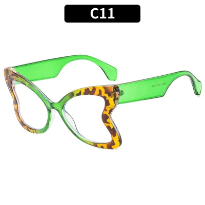 Fashion Butterfly Shape Oversized Sunglasses with PC Frame