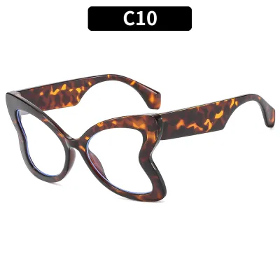 Fashion Butterfly Shape Oversized Sunglasses with PC Frame
