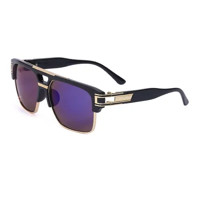 Retro Large-Frame PC Lens Sunglasses