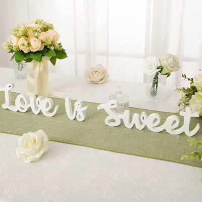 Creative Wedding Party Wooden Crafts Love Is Sweet Decoration