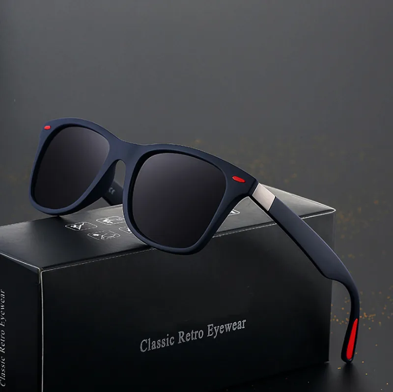 Men Fashionable Simple Casual Rice Nail Round Sunglasses PC