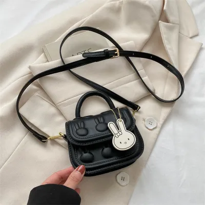 Kids Girls Casual Cute Cartoon Rabbit Flap Crossbody Bag