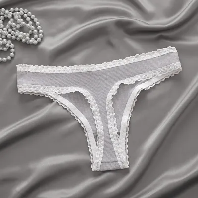 Women Fashion Sexy Lace Breathable Cotton Panties