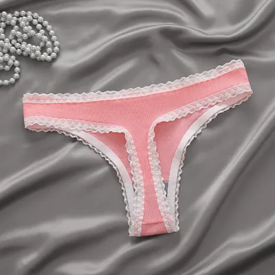 Women Fashion Sexy Lace Breathable Cotton Panties