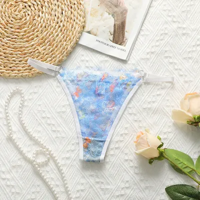 Women Sexy Transparent Lace Breathable Panties