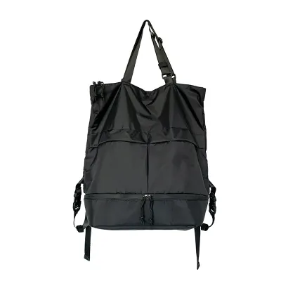 Neutral Fashion Solid Color Large Capacity Waterproof Nylon Backpack