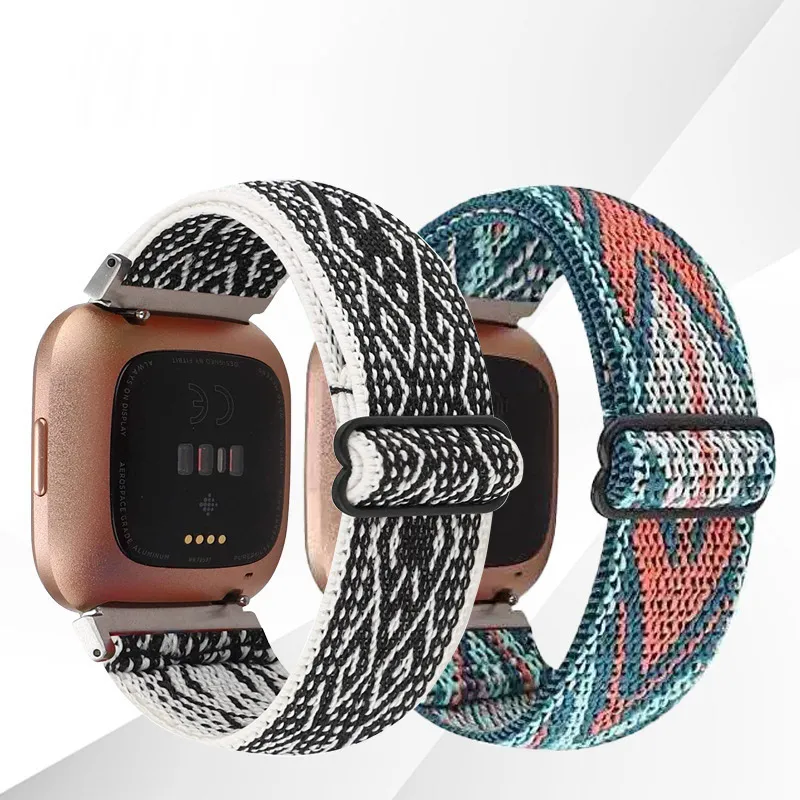 Simple Ethnic Japanese Buckle Jacquard Wristlet Apple Strap