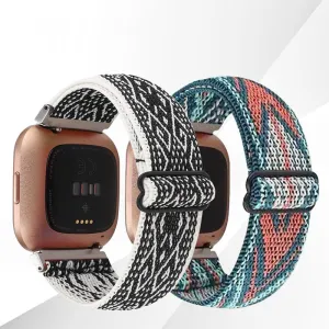 Simple Ethnic Japanese Buckle Jacquard Wristlet Apple Strap