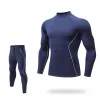 Navy Blue Plus Velvet Suit