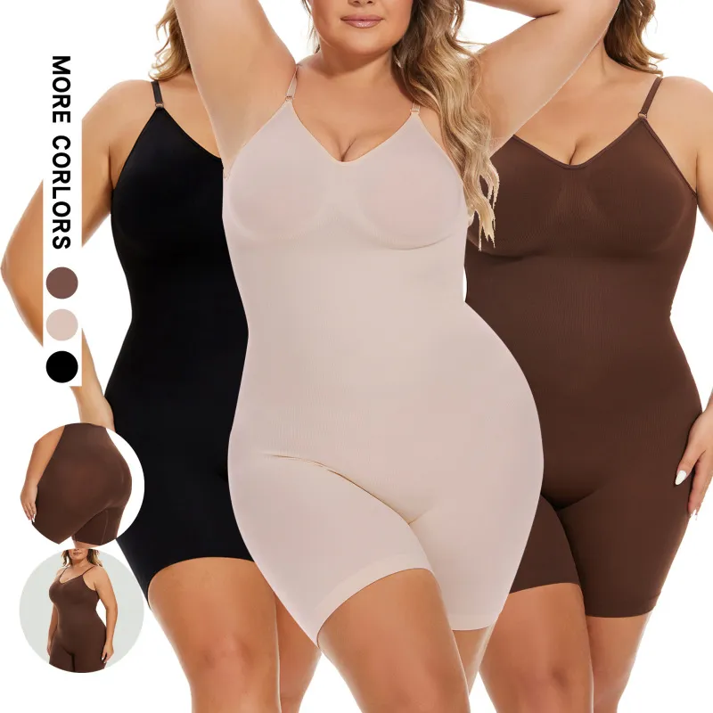 Women Simple Solid Color Belly Tinting Hip Lifting Sling Shaper