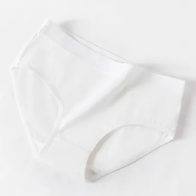 Women Simple Breathable Non-Marking Cotton Antimicrobial Panties